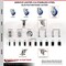 Service Caster 5 Inch 316SS Blue Poly Swivel 1-1/4 Inch Expanding Stem Caster Lock Brake SCC SCC-SS316TTLEX20S514-PPUB-BLUE-114 - alternate 3